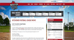 Desktop Screenshot of kitchenerfastballleague.ca